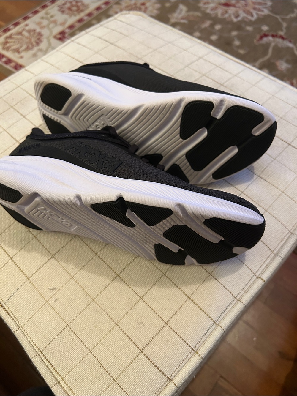 Hoka Women's Solimar Black Athletic Running Shoes with White Sole - Picture 3 of 8